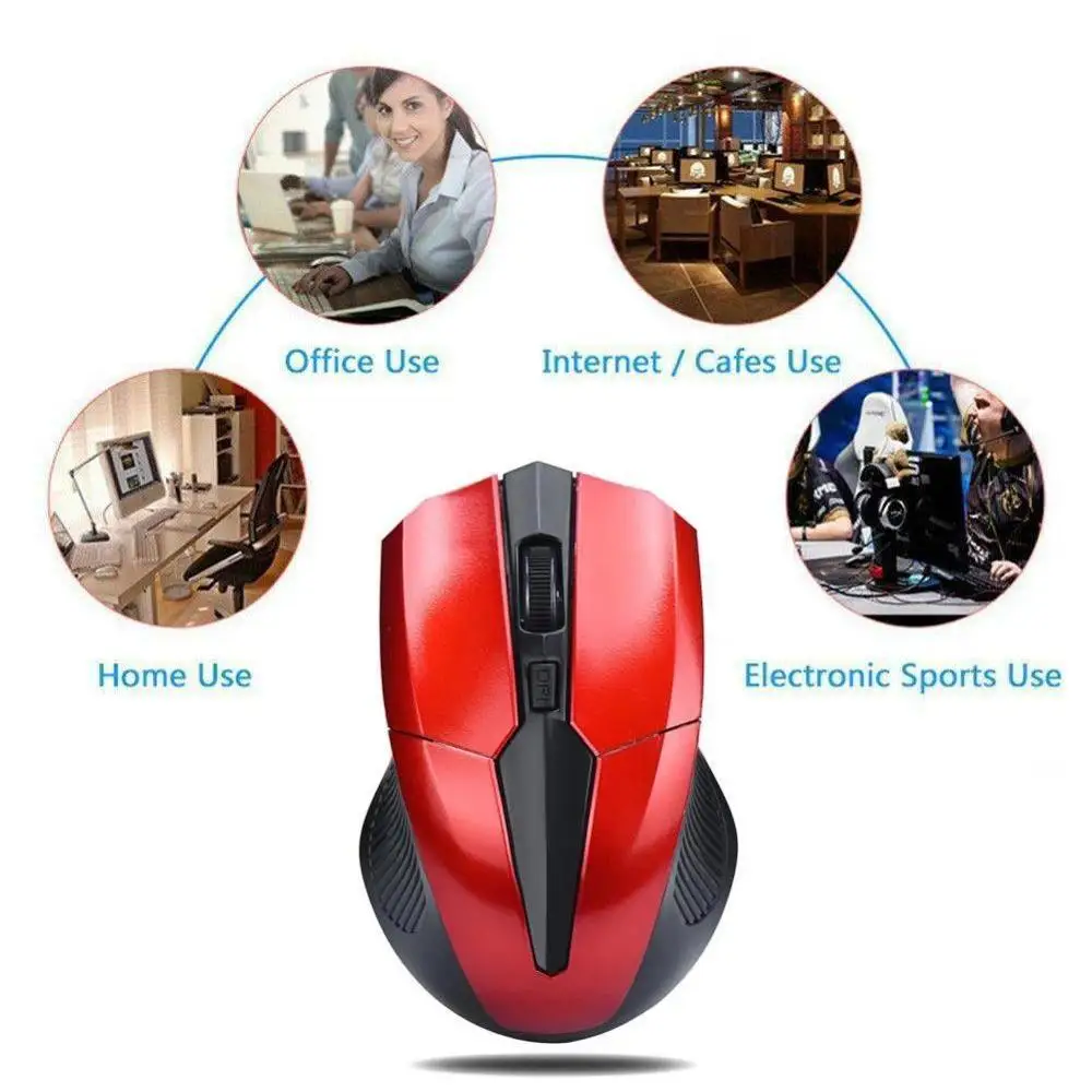

New Mouse Hot Selling High Quality 2.4GHz Mice Optical Receiver Computer PC Wireless Cordless USB Mouse For Laptop N6E6