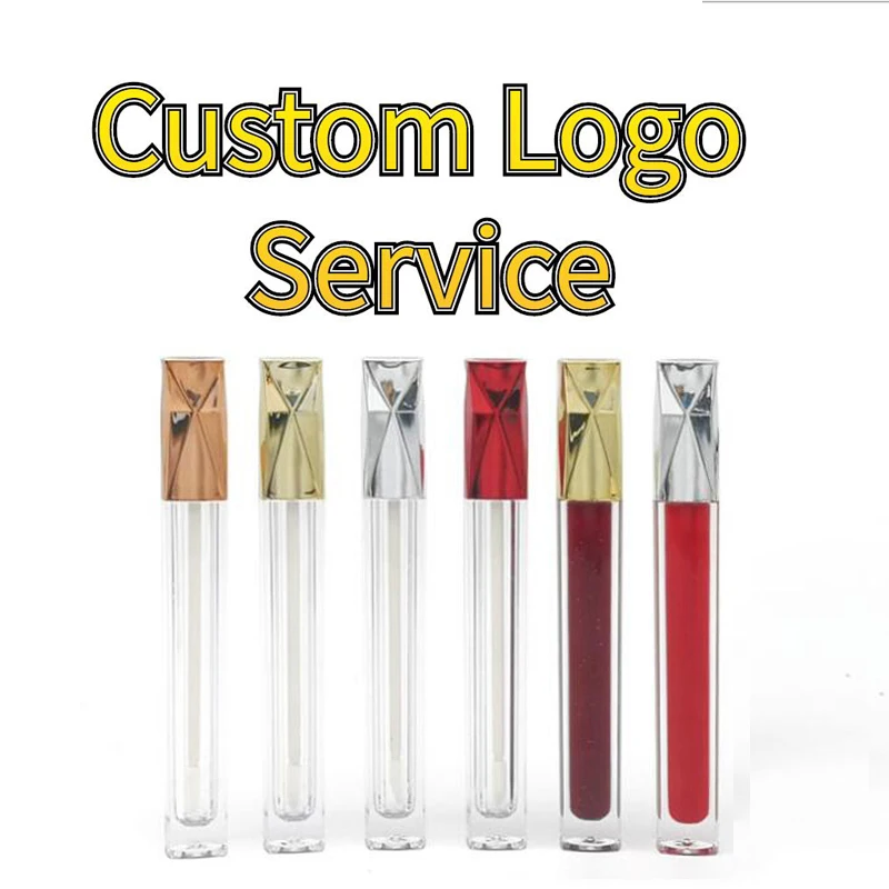 Логотип на заказ блеск для губ тюбик помада личная этикетка пустые изготовленные