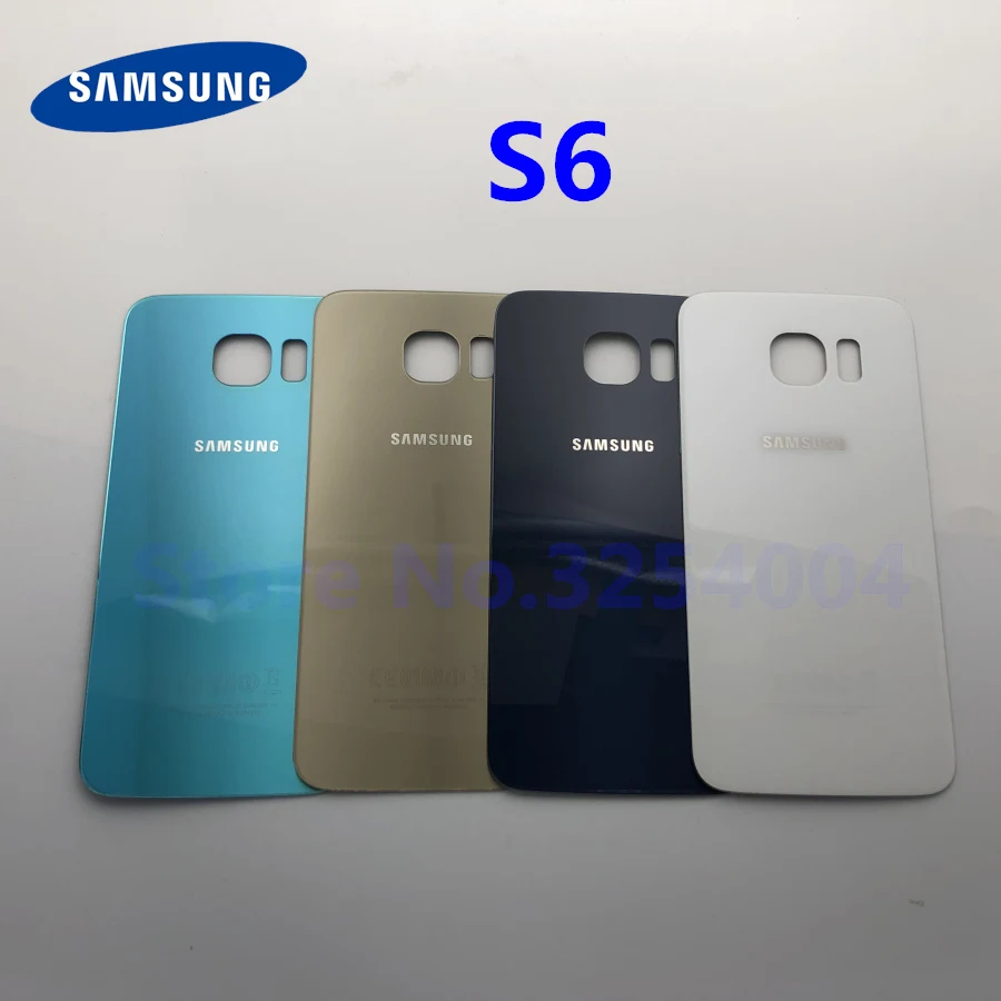 Задняя крышка из стекла для Samsung Galaxy S6 G920 G920F G920P G920A G9200 задняя аккумулятора замена