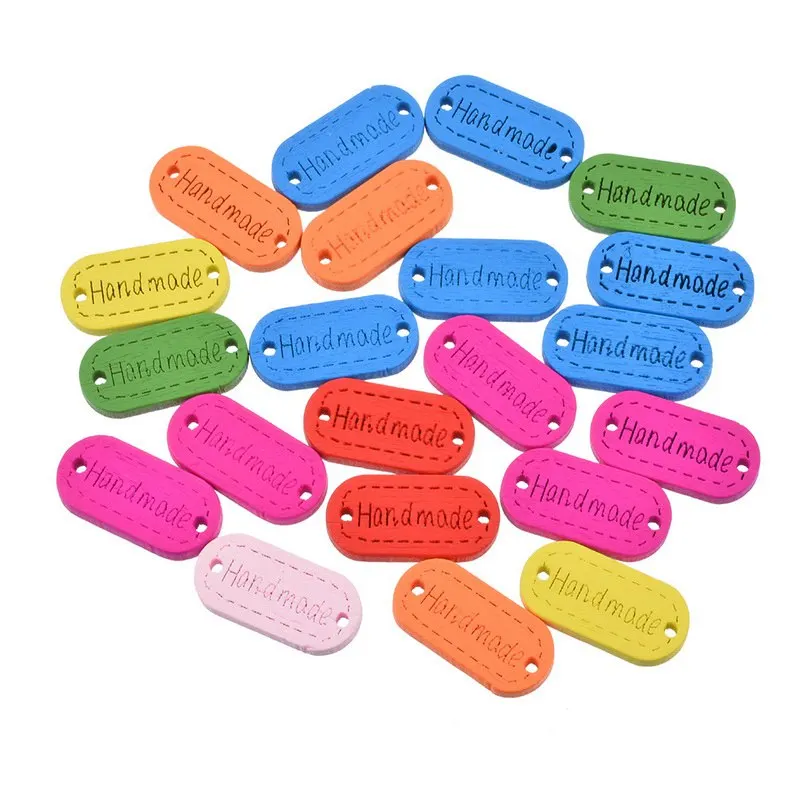 Деревянные пуговицы ручной работы с сердцем для скрапбукинга 20/30/50/100 шт.