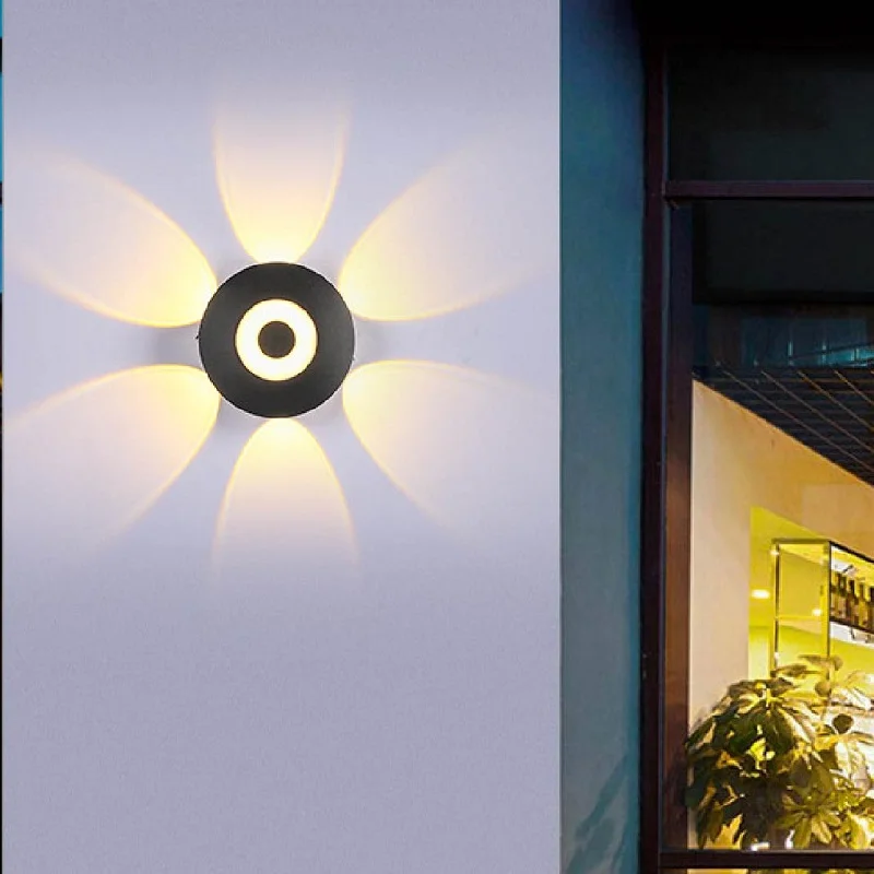 

New Creative Simple Bedroom Bedside Wall Lamp Round Mushroom Hotel Stairs Indoor Corridors Scattered Outdoor Wall Lamps
