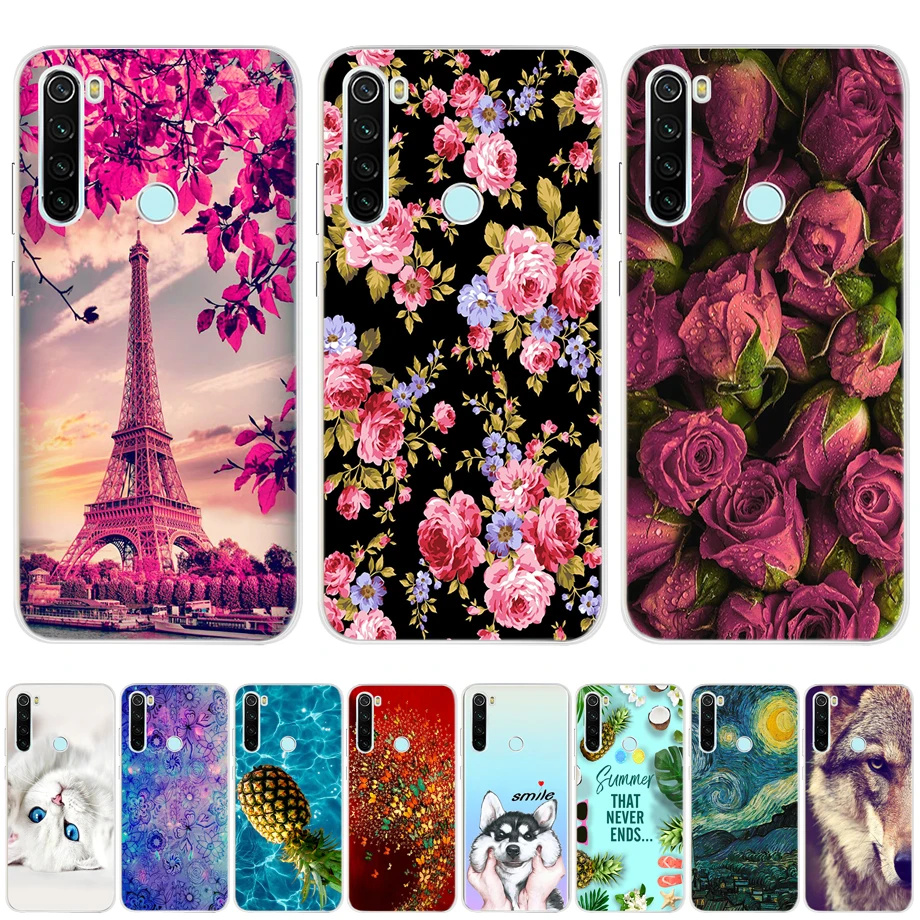 Чехол для Xiaomi Redmi note 8 pro T Мягкий Силиконовый ТПУ чехол накладка телефона redmi note8