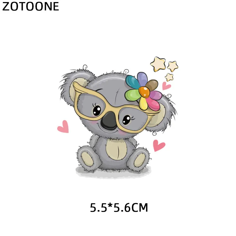 ZT1309 ZOTOONE Мультяшные наклейки с животными для железной передачи одежды DIY аксессуары футболки Платья моющиеся теплопередачи H - Цвет: ZT1309