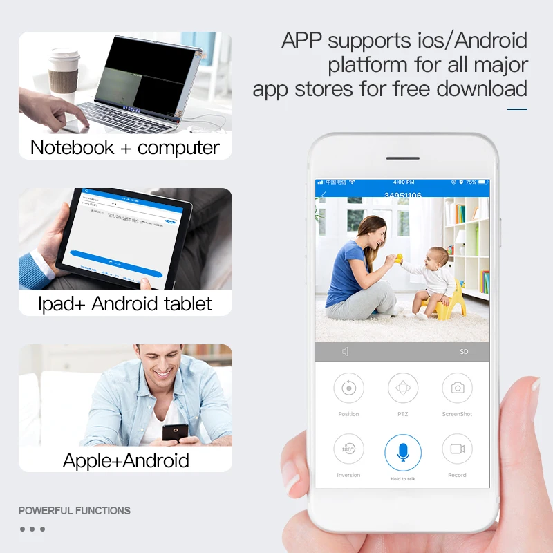 FREDI 720P Мини домашняя IP камера безопасности Беспроводная P2P Детский Монитор