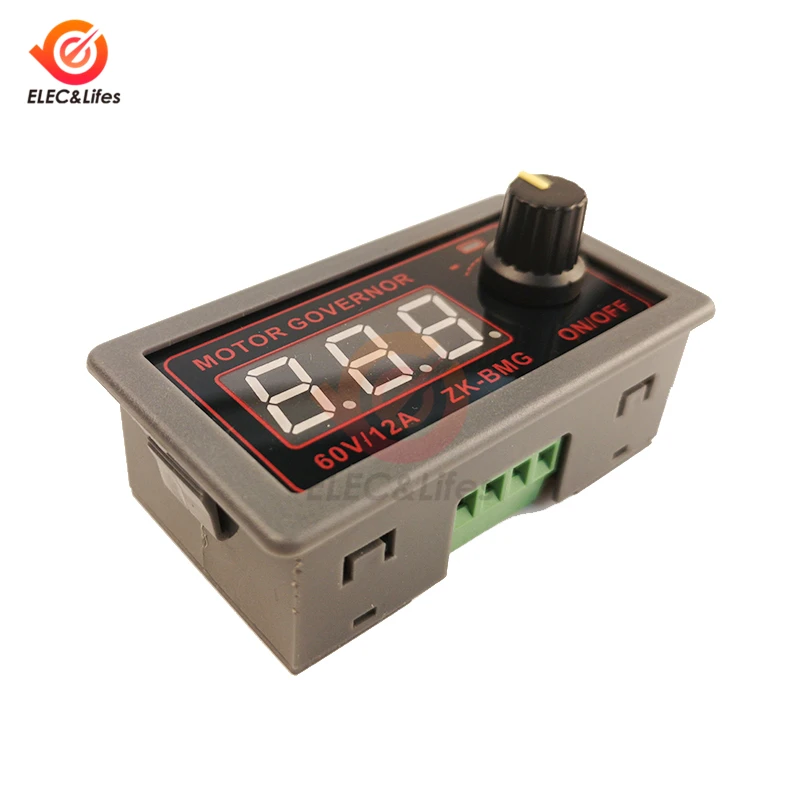 DC 9 60V 12A 500W PWM контроллер скорости двигателя постоянного тока Скорость