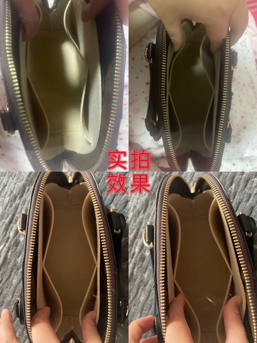 Bolsa de fieltro para maquillaje, bolso de viaje, organizador interior, para cosm&eacute;ticos, para ALMA BB-2