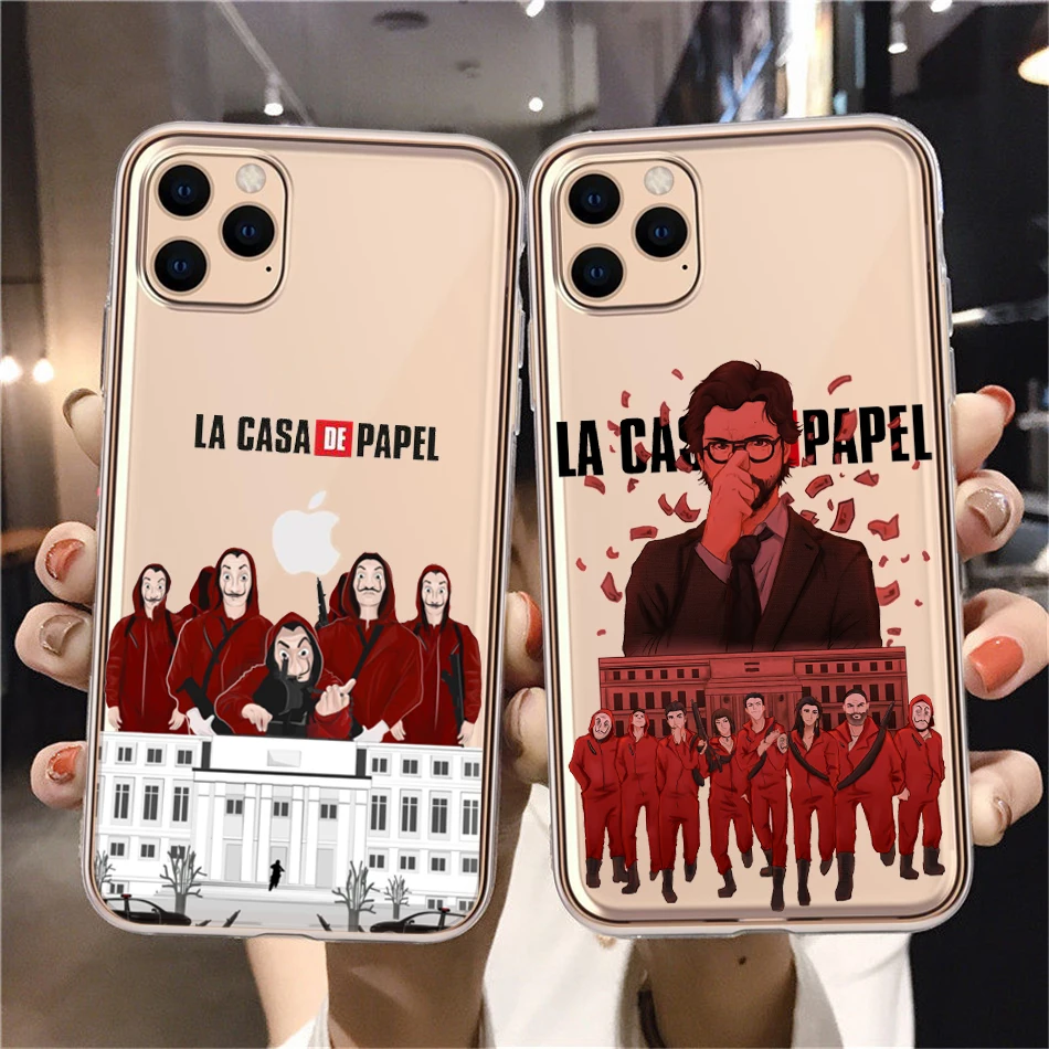 Бумажный чехол для телефона с надписью The Casa de papel iPhone 11 12 13 Mini Pro Max X MAX XR 7 8 Plus |