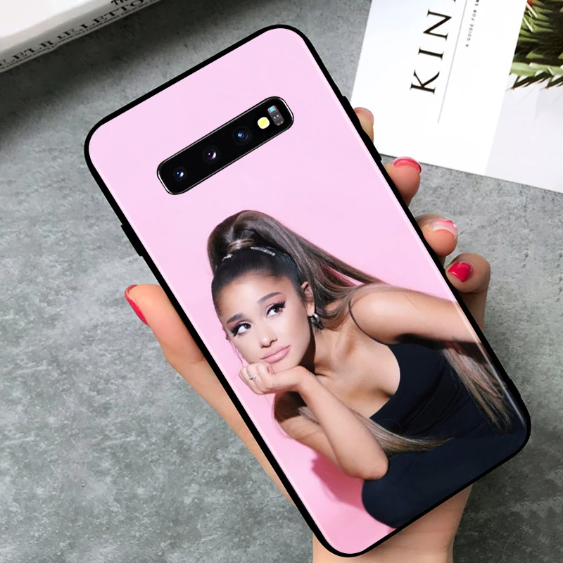 Black TPU Soft Cover Beauty Music Girl for Samsung Galaxy S20 Ultra S10 S10e FE 5G S9 S8 S7 S6 Edge Plus Lite Phone Case