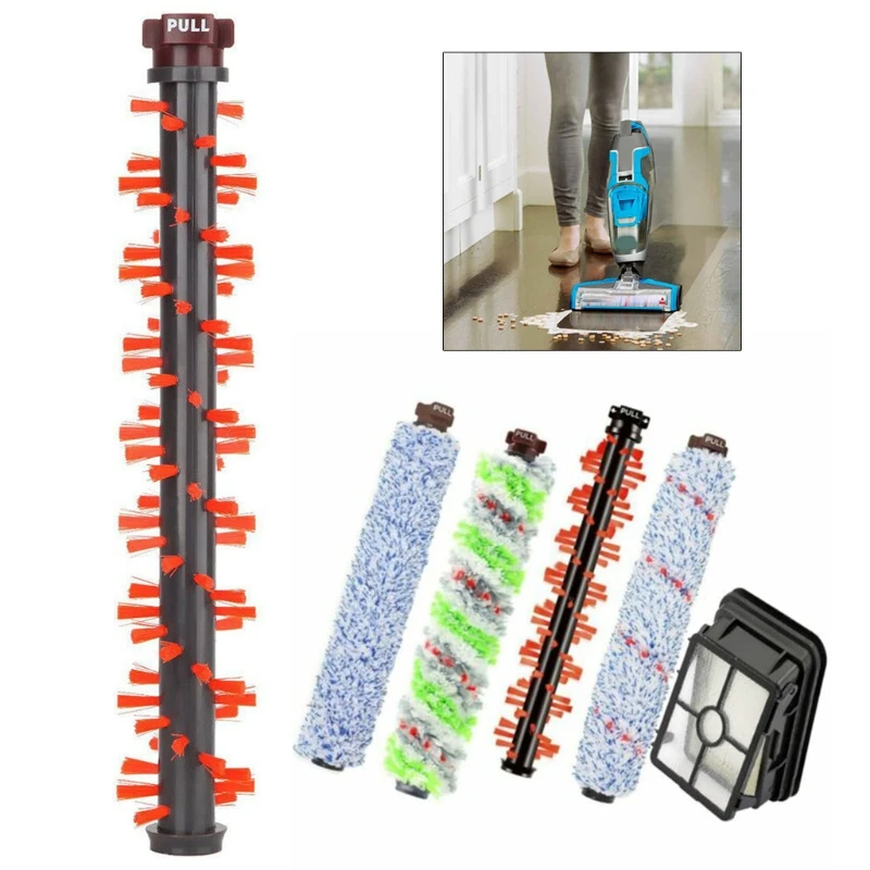 

5 Pcs Main Brush Roller Multi-surface Pet Brush Filter for Bissell Vacuum Cleaner Multifunctional Brush Set Appliances