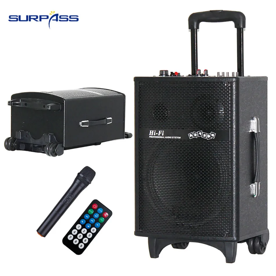 Hot Sale 10inch Portable Rechargeable Battery Outdoor Stage Performance Trolley Speakers | Электроника