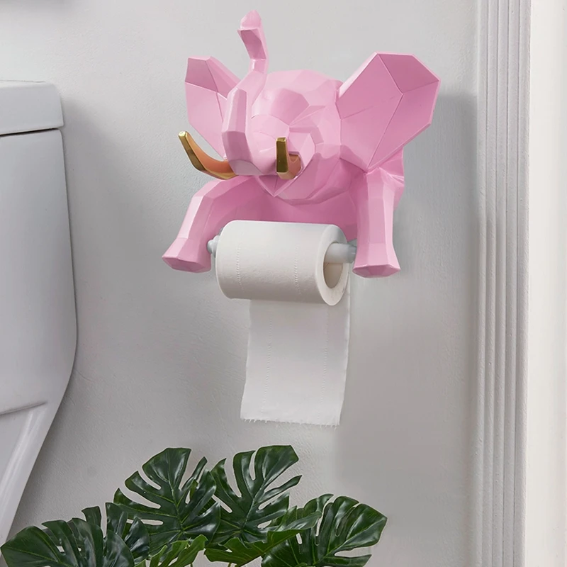 Полимерный креативный держатель для полотенец в виде милого слона туалетной