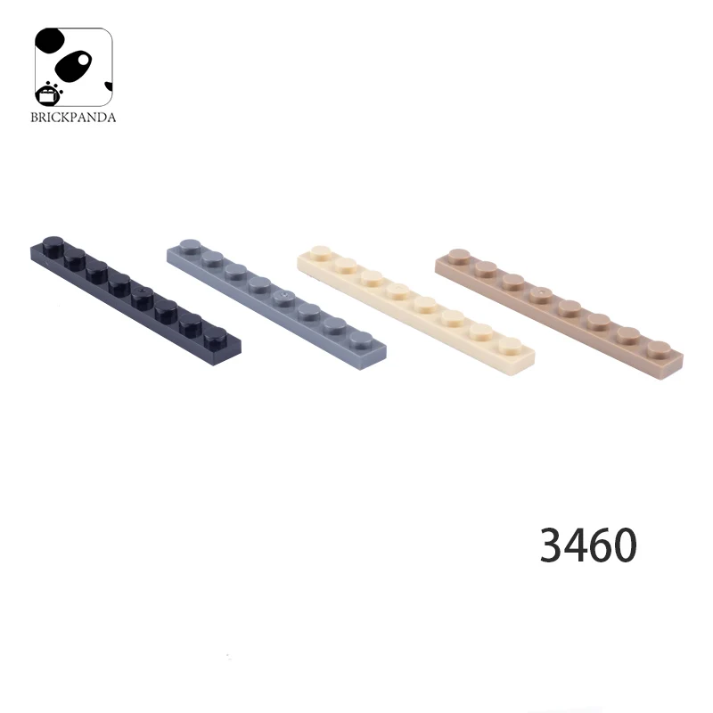 

Детали конструктора MOC, опорная плита 1X8, совместима с 3460, для самостоятельного изготовления образовательных мини-кирпичей, сборные игрушки ...