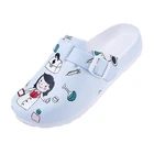 Медицинская обувь для ухода за детьми, женские тапочки EVA, нескользящая рабочая обувь на плоской подошве, нескользящая Рабочая обувь