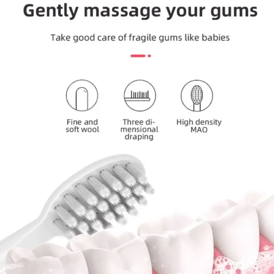 Зубная щетка Фирменная Jian для взрослых набор неперезаряжаемых сменных насадок