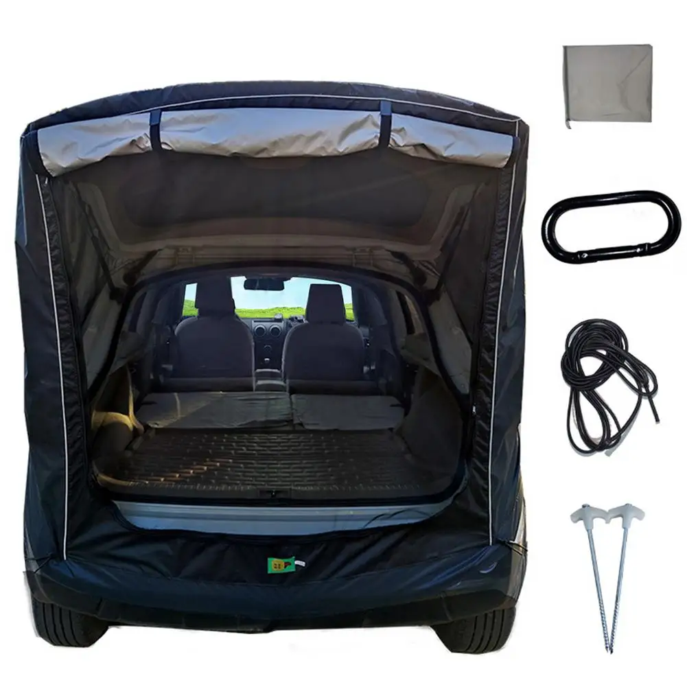 

2023 Car Trunk Tent Outdoor Self-drive Tour Car Tail Extension Tent Sunshade Rainproof BBQ Camping Rear Awning Tent For SUV