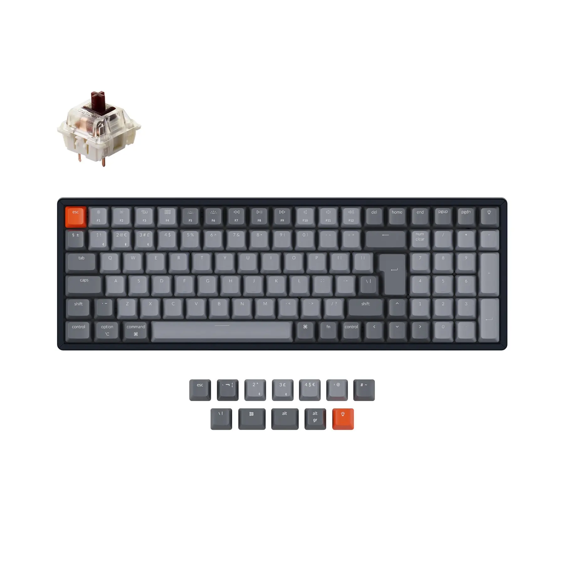 Клавиатура Keychron K4 J V2 Беспроводная Механическая с RGB подсветкой и алюминиевой