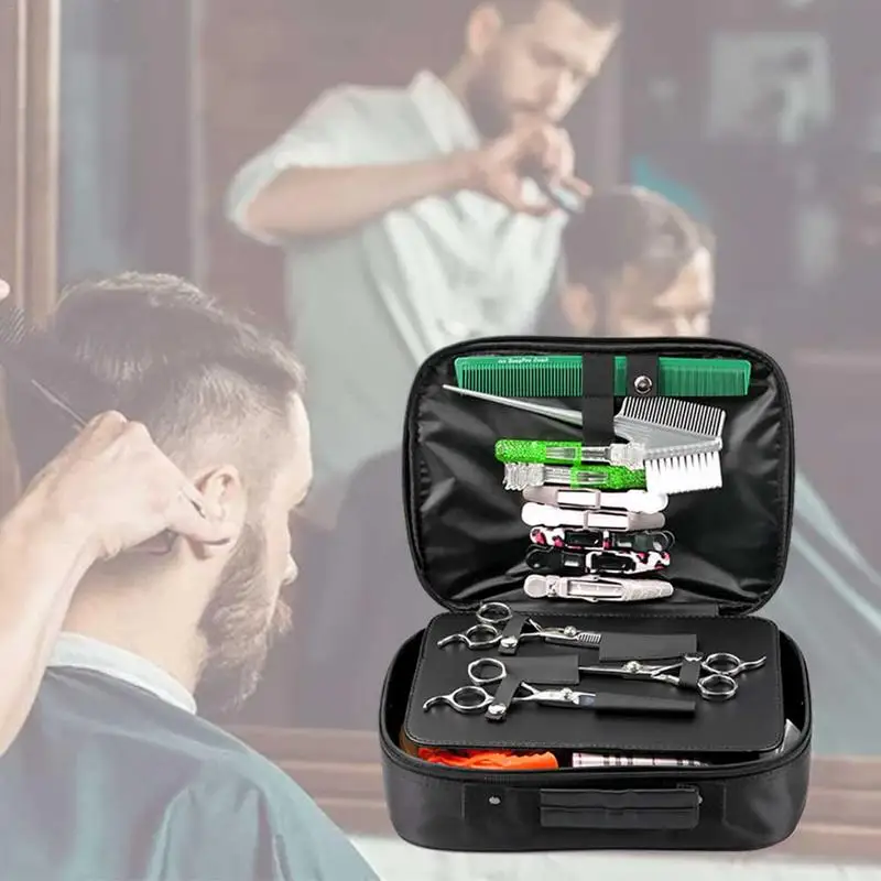 Сумка для парикмахерских ножниц портативный Жесткий чемодан большой