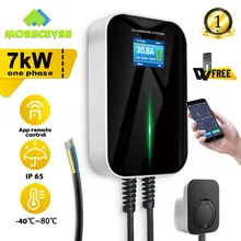 EV Charger EVSE Wallbox Wifi Electric Vehicle Charging Station APP with Type 2 Socket 32A 1Phase IEC 62196-2 for Audi BMW