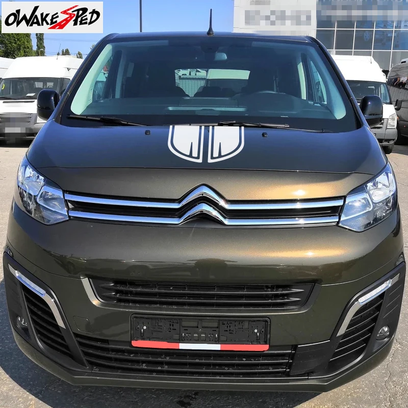 Для-Citroen Jumpy Spacetourer XS M XL гоночный Спорт Стайлинг виниловая наклейка на капот