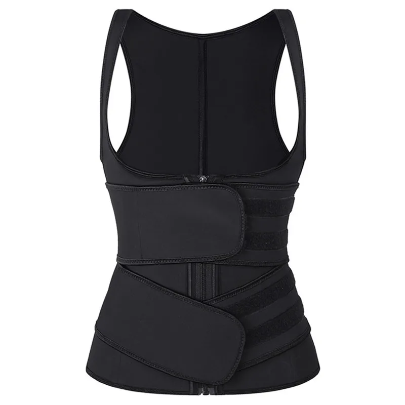 

New Women Waist Trainer Fitness Sauna Sweat Neoprene Slimming Belt Girdle Shapewear Vest Modeling Strap Zipper Body Shaper