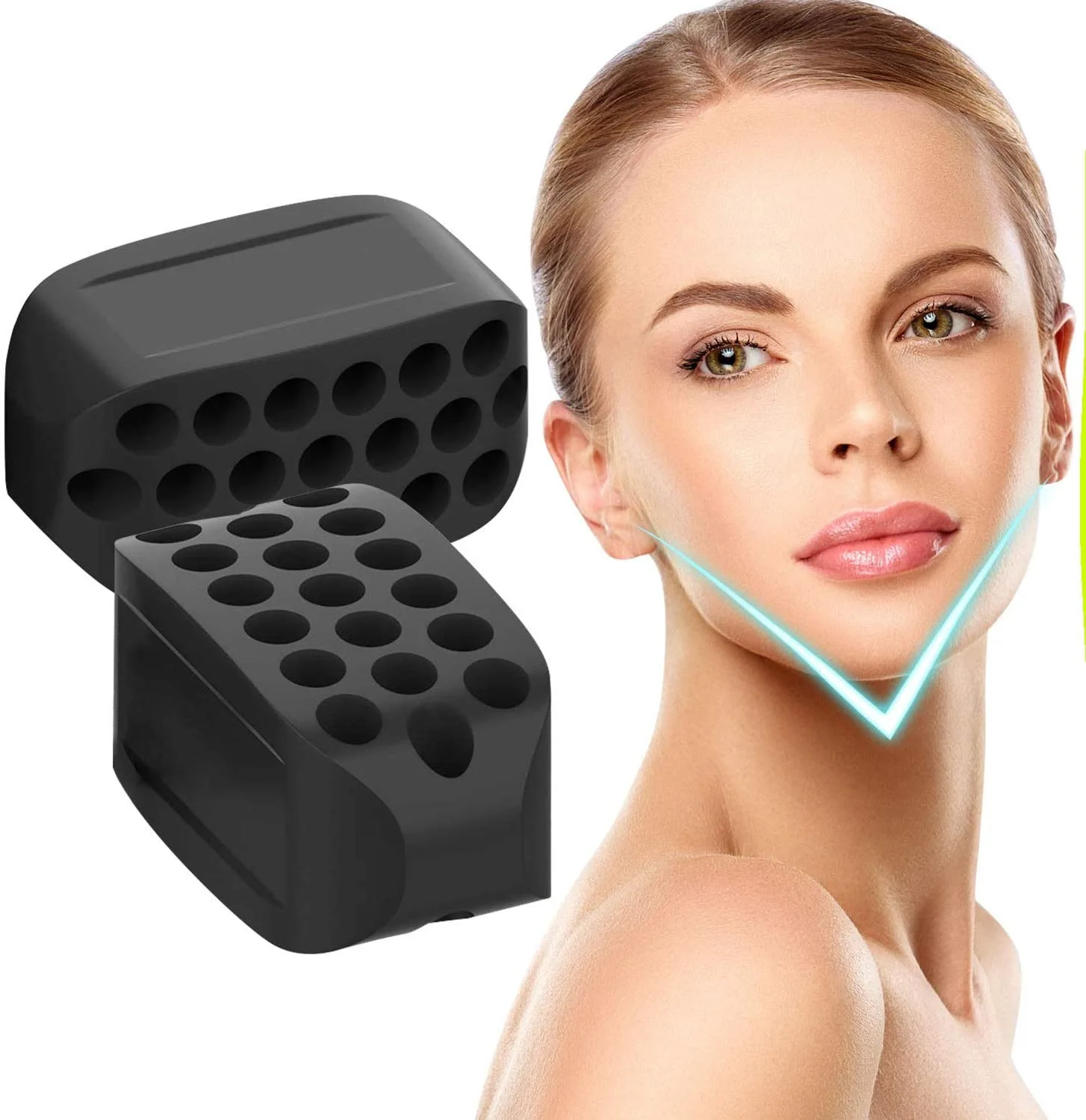 

Face Masseter men facial pop n go mouth jawline Jawrsize Jaw Muscle Exerciser chew ball chew bite breaker training