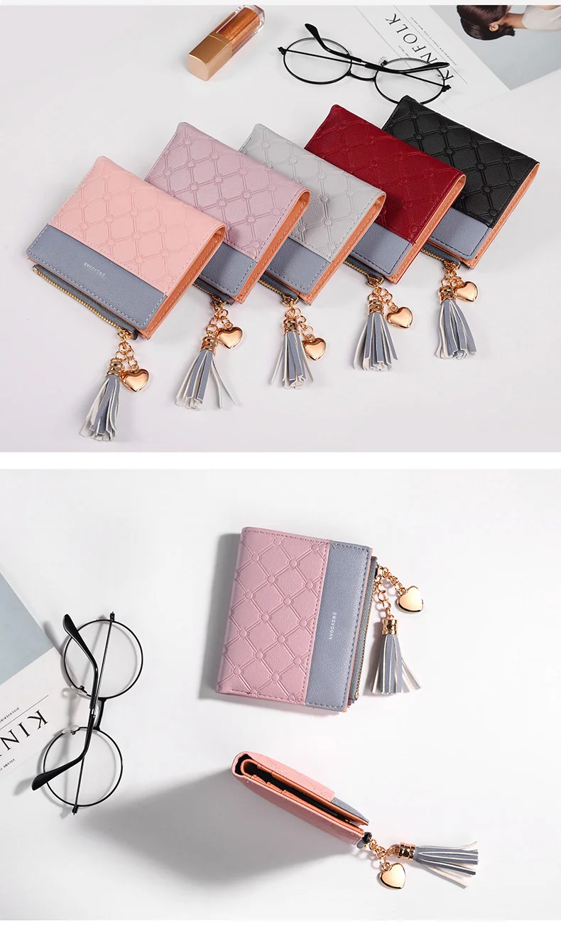 Кожаный маленький кошелек женские роскошные Брендовые мини кошельки женский