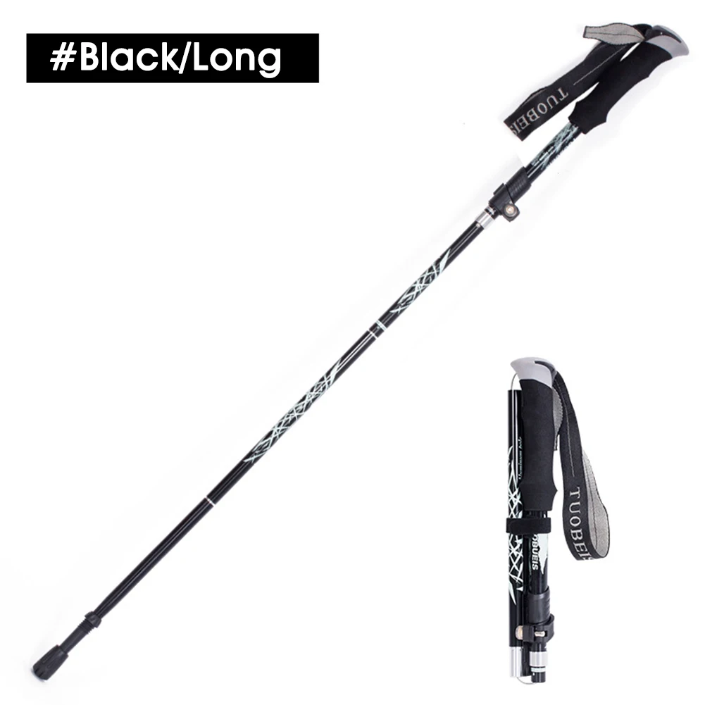 

Camping Walking Stick Telescopic Hiking Stick Aluminum Foldable Hiking Poles Outdoor Accessories For Trekking