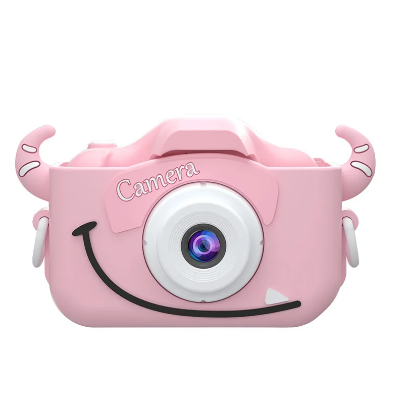 

Cartoon Cute Cow Kids Camera HD Dual Camera Mini SLR Kids Digital Camera Toys Birthday Christmas Gift Kids Toys Camera Girl Boy