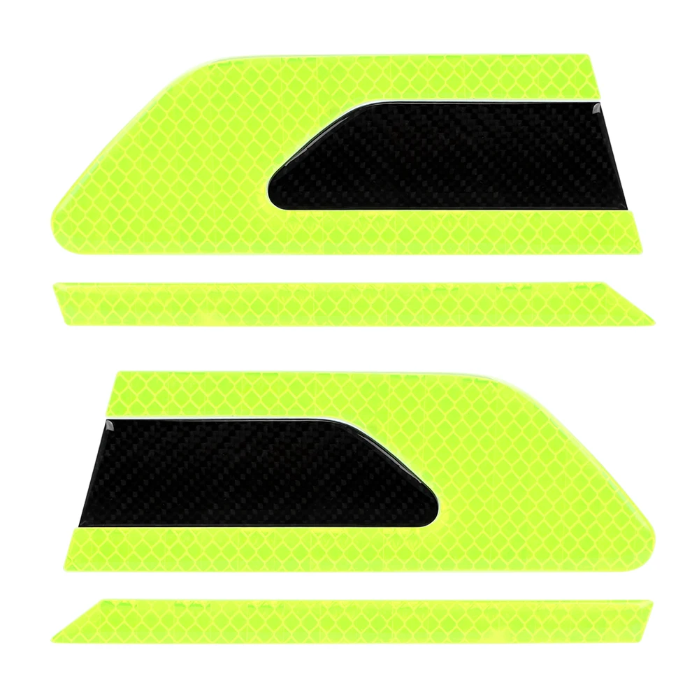 

LEEPEE Car Bumper Reflective Strips Car Reflective Stickers 2 Pcs/set Auto Door Sticker Decal Safety Warning Strip Tape