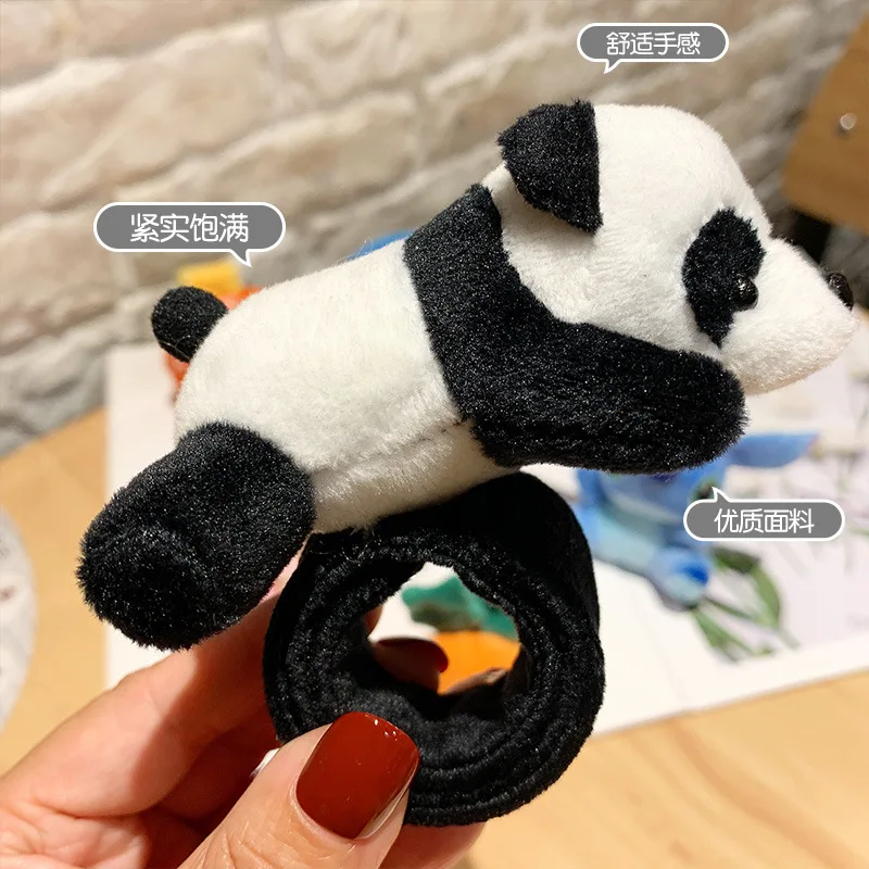 Милая панда поп круг персональный мультяшный плюшевый браслет аксессуары для