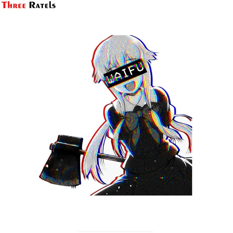 

Three Ratels FC547 Yuno Waifu переводная картинка аниме Waifu мультяшная Автомобильная наклейка