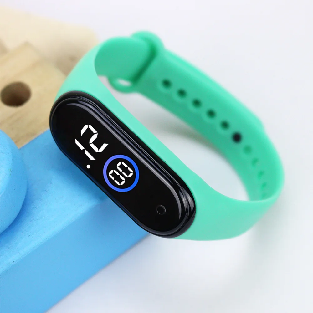 

White Blue Light LED Sport Watches Kids Rubber Strap Digital Children Watch for Girls Boys Girt Relogio Masculino Men's Relojes