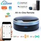 Умный пульт дистанционного управления CUSAM, универсальный инфракрасный прибор для управления телевизорами, DVD, гаражными дверями, работает с Alexa Google Home Siri