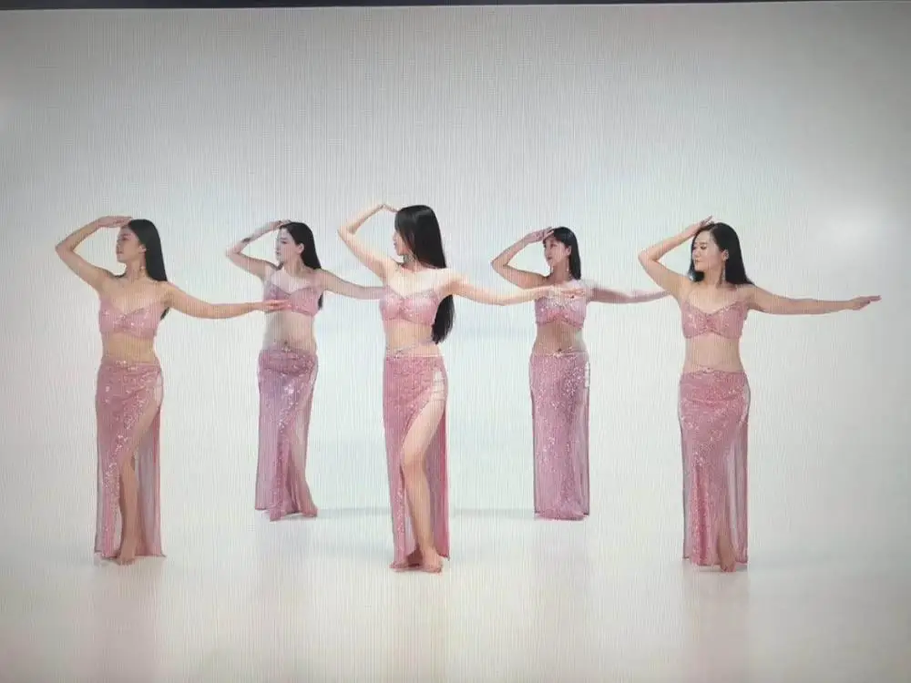 Костюм для танца живота новый комплект изысканный костюм с кристаллами и