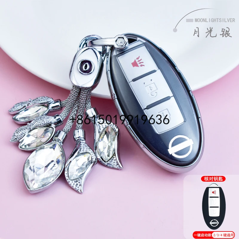

for nissan Teana Qashqai X-Trail Sylphy Bluebird Tiida tpu Key Cover CAR holder case key Free shipping