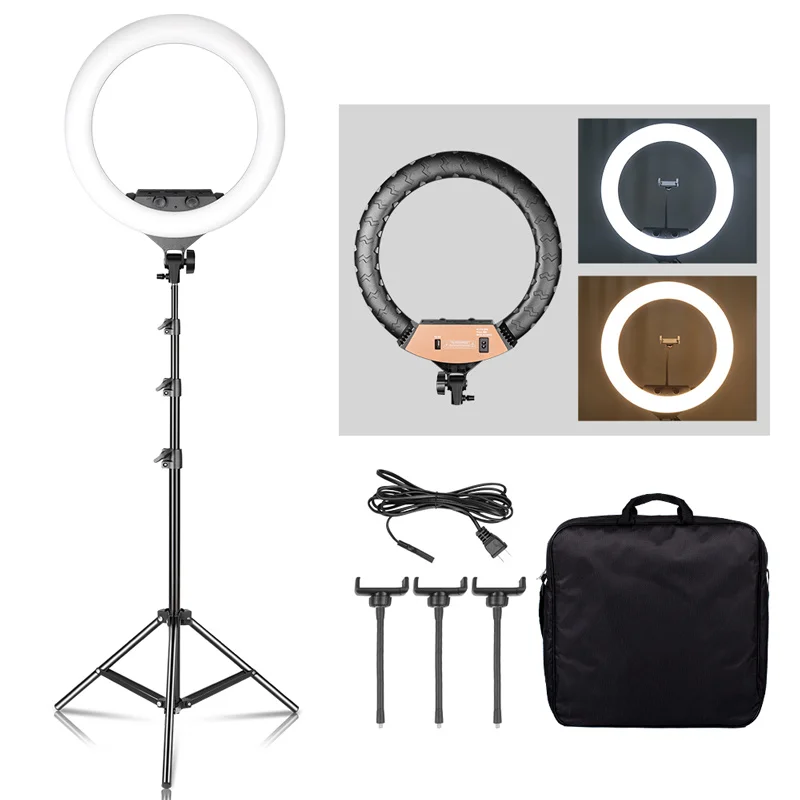 

18 inch LED Photo Ring Light With Light Stand 6500K Video Light Lamp Digital Photographic Lighting