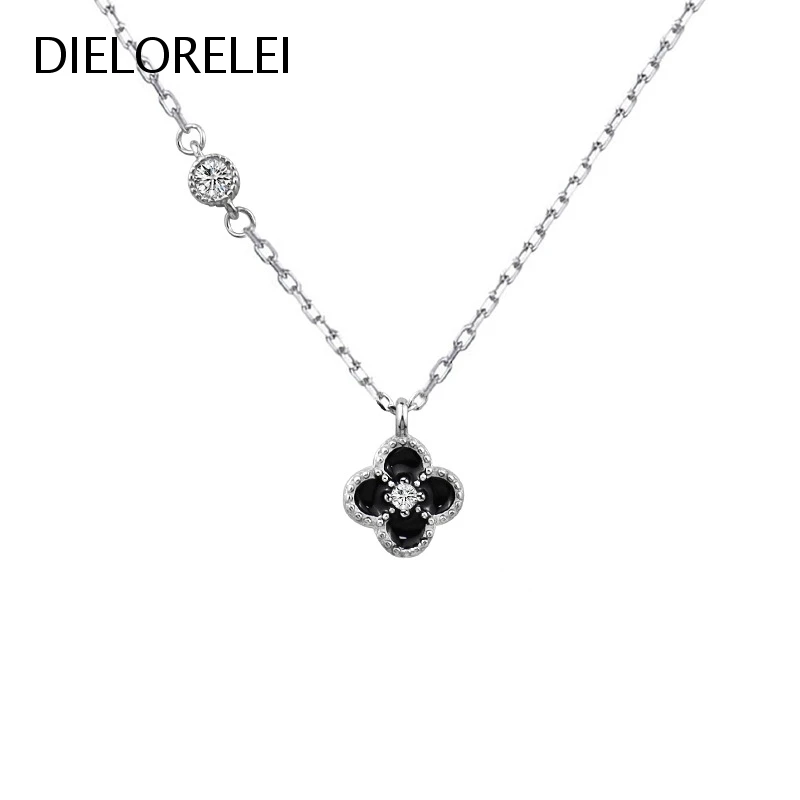 

DIELORELEI 925 Sterling Silver For Women Necklaces Pendants Jewelry Eliminates Metal Allergies Accessories Gift Temperament