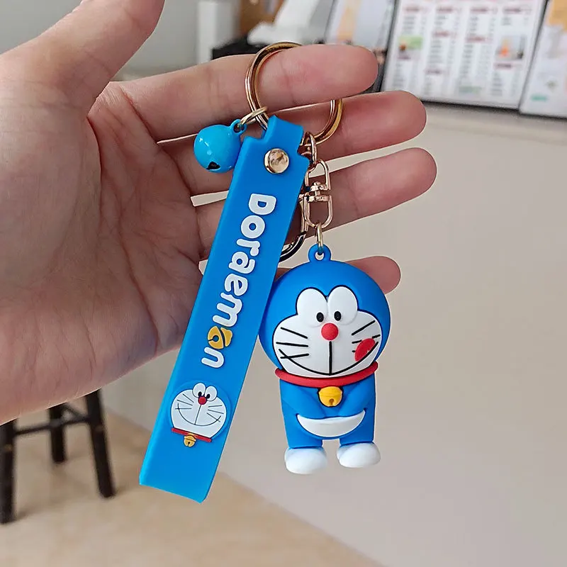 

New Cute Cartoon Doraemon Keychain Creative Anime Cat Doraemon Children Bag Pendant Key Ring Accessories Couple's Charm Gift Hot