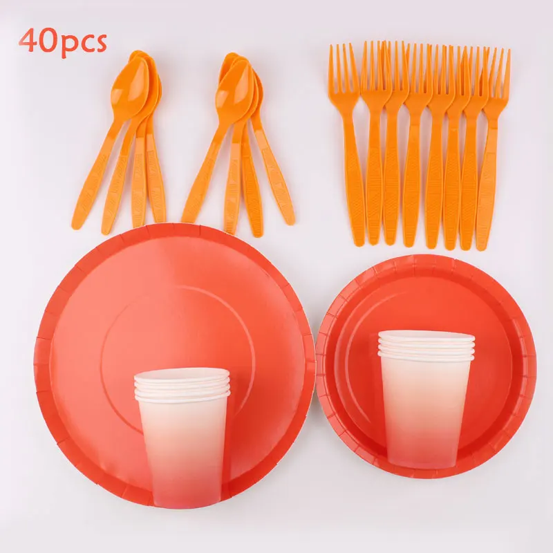 Украшения для дня рождения ванночка взрослых и детей тема оранжевого цвета