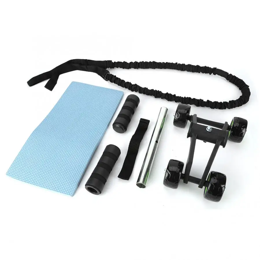 Ab колесный ролик нагрузки 500 фунтов 4 Колеса Тренажер для брюшного пресса