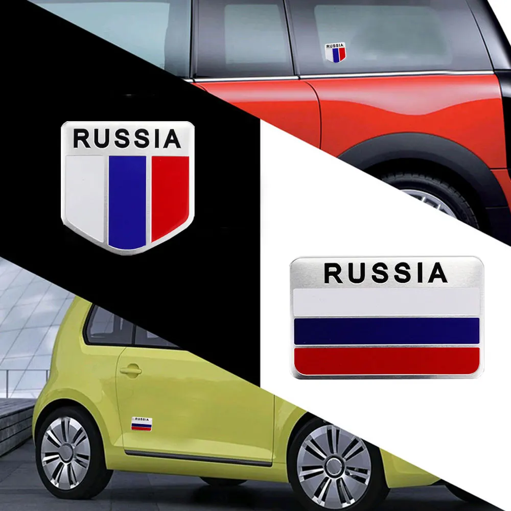 

1 шт. 3D наклейка с национальным флагом Российской Федерации для патриотических водителей автомобилей, универсальная наклейка из алюминиевого сплава с российскими флагами
