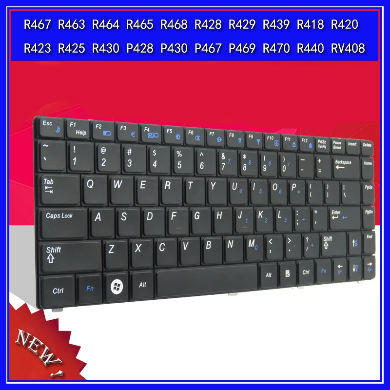 

Laptop Keyboard For Samsung R467 R463 R464 R465 R468 R428 R429 R439 R418 R420 R423 R425 Notebook Replace US Keyboard