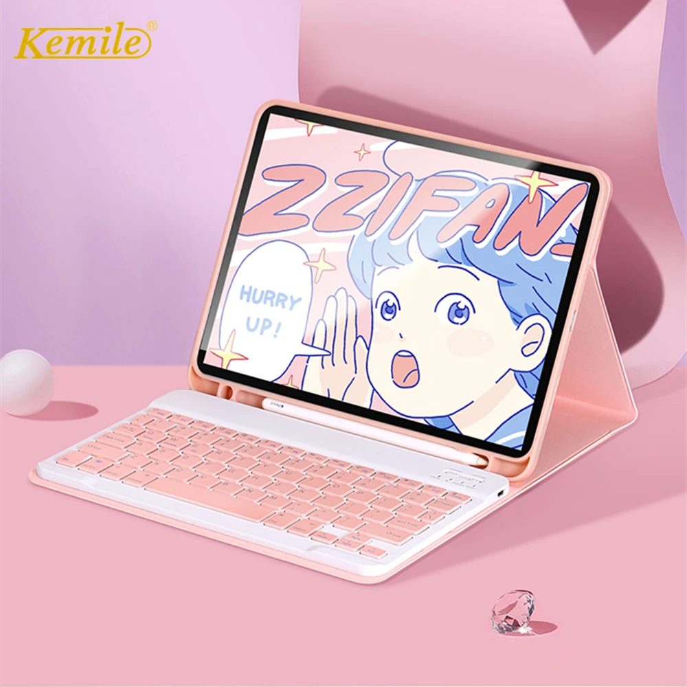 Клавиатура для ipad 7th 10 2 2019 чехол клавиатура с держателем стилуса iPad Air 3 5 Pro 11 2020 9 7