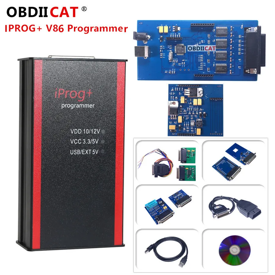 

A+ IPROG Pro V86 Full ECU Key Programmer I prog+ Eeprom IMMO Car Radio Airbag Reset Dashboard Kilometer PK DIGIPROG 3 Carprog