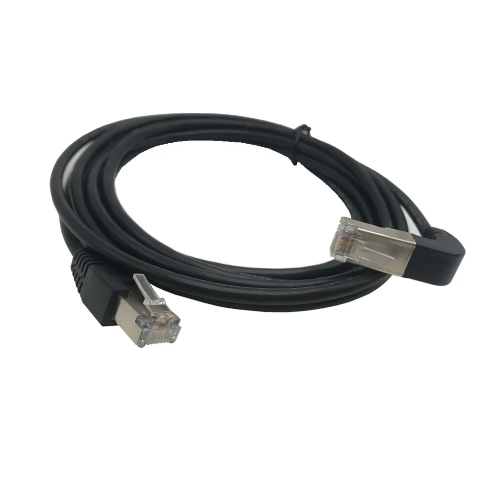 Двойной локоть вниз и вверх Угловой 90 градусов cat5e 8P8C FTP STP UTP Cat 5e Ethernet сетевой