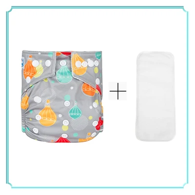 Серый Babyland Fraldas Ecologica чехол для подгузников 1 шт.+ 1 шт. вставка из микрофибры впитывающая подкладка водонепроницаемые тканевые подгузники многоразовые карманные подгузники - Цвет: Серый