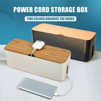 cable storage box charger wire management power strip wire case anti dust charger socket organizer network line storage bin