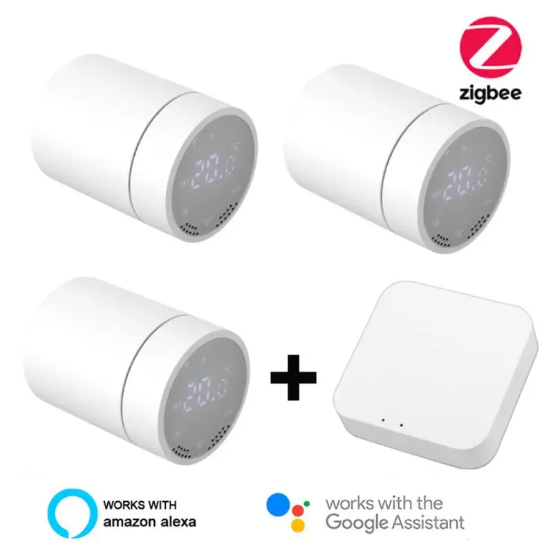 Привод радиатора ZigBee Smart термостатический клапан контроль температуры голосовое