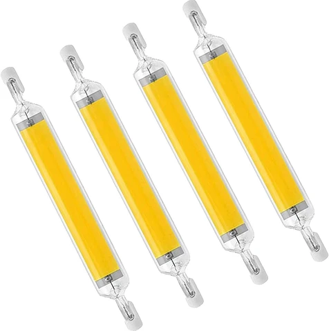 Светодиодный светильник R7S 78 мм 118 мм, мощный прожектор переменного тока 110 В 220 В, стеклянная трубка, лампа COB, замена галогенной лампы