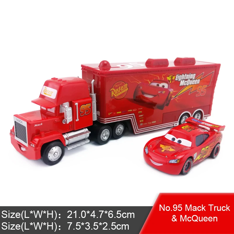 Disney Pixar Тачки 2 3 игрушки Молния Маккуин Джексон шторм Мак Uncle Truck 1:55 литья под